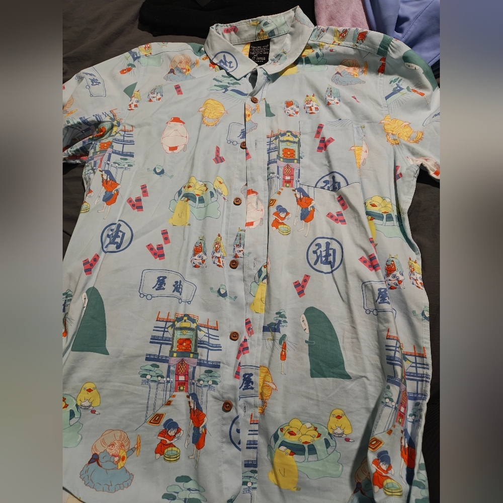 Studio Ghibli Spirited Away Button Up Shirt